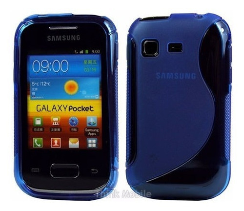 Samsung Galaxy Pocket s5300 Soft de silicona funda protectora estuche Chicken azul 3d