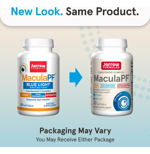 Jarrow Formulas Maculapf Complexo Carotenóide, Suplemento Di