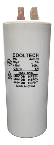 Capacitor De Marcha Aire Acondicionado 60mf Repjul