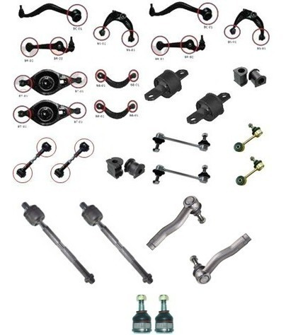 Kit 38 Peças Suspensão Ford Fusion 2006 Até 2009 - 1ª Linha