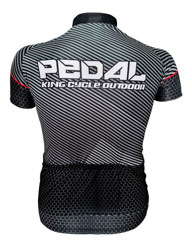 Imagem 2 de 3 de Camiseta De Ciclismo King Brasil 3 Bolsos - Pedal 06
