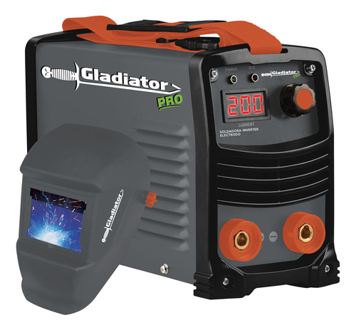 Soldadora Inverter 200amp + Careta + Escuadras Gladiator Pro