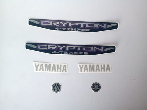 Jogo De Faixas Yamaha Crypton 2010 Preto Lbm