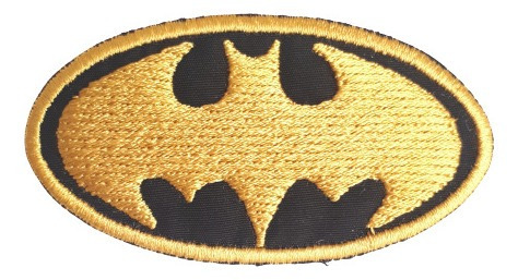 Batman Logo Dorado Parche Bordado | MercadoLibre
