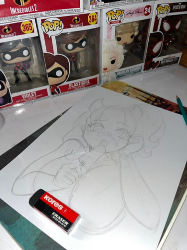 Hotaruchanart Dibujo A Lápiz Profesional Estilo Anime Otaku