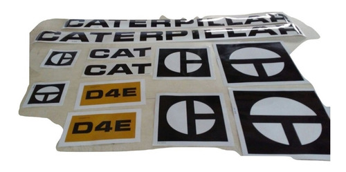 Kit Faixa Adesivos Trator Esteira Caterpillar D4e