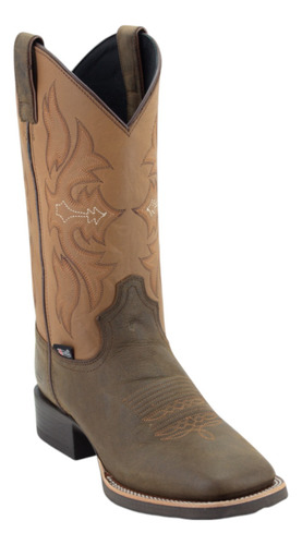 Botas Vaqueras Justin Hombre Blent Arrugado Jb5575 Café Arru