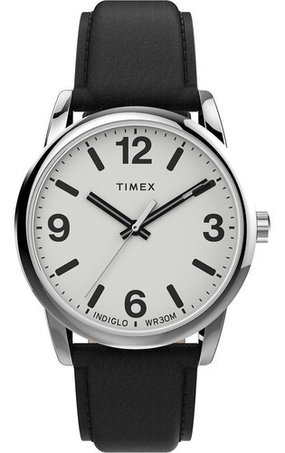 Reloj Hombre Timex Correa De Piel Con Luz 38 Mm Tw2u71700