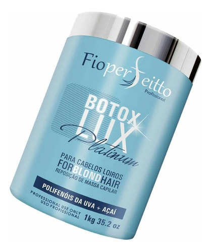 Botox Matizador Platinum 1 Kilo Fio Perffeito 1 Kilo