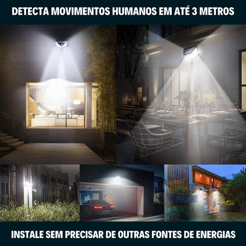 Kit 5 Refletor Residencial Automatico 40w Sensor Movimento