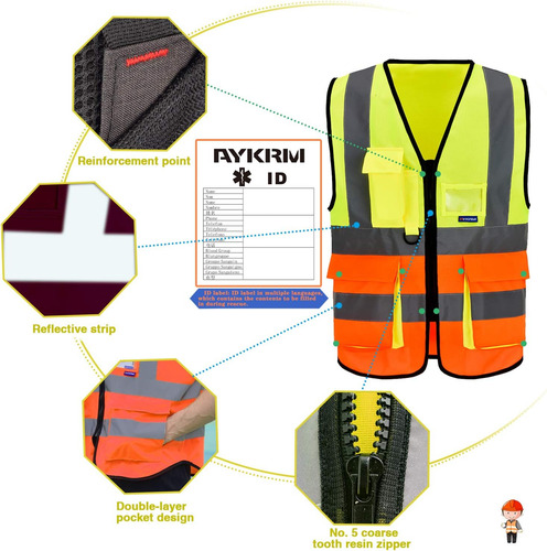 Chaleco De Seguridad A-safety Reflective Safety Amarillo ...