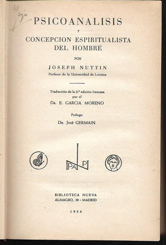 Libro / Psicoanalisis Y Concepcion Espiritualista Del Hombre