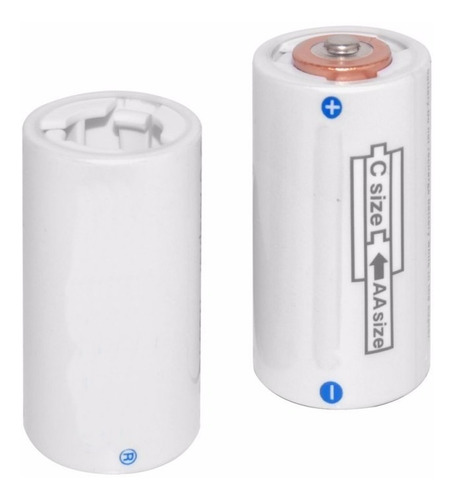Imagen 1 de 4 de Adaptador De Pilas Aa A Tamaño C P/ Radios, Juguetes, Linter