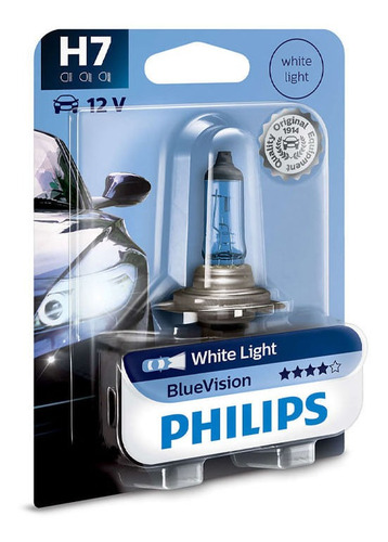 Lampara Philips H7 Blue Vision Delantera 55w 12v