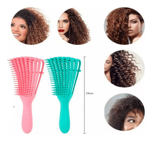 Cepillo Desenredante Flexible Para Cabello Rizado Tanys