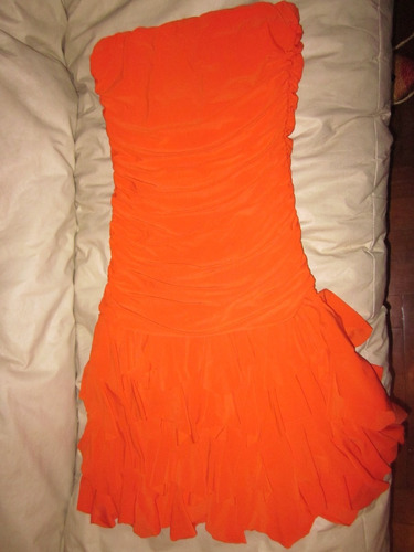 Vestido Strapless Nomade, Naranja Fuerte!