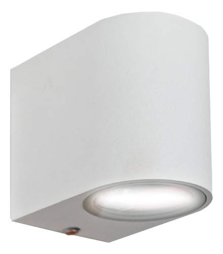 Aplique Pared Exterior Unidireccional Curvo Apto Led Gu10