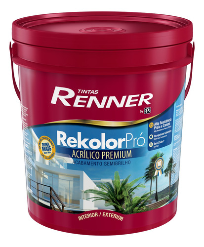 Pintura Renner Semibrillo 18lts - Color Store Pinturas