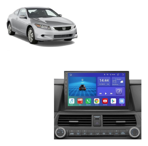 Multimídia Android Honda Accord G8 2008-2013 4+64gb 10p