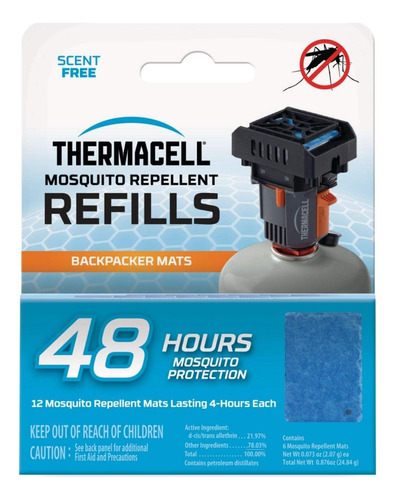 Backpacker - Solo Tapetes Repelentes De Mosquitos, 48 Horas,