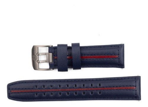 Extensible Para Reloj De Pulsera Luminox F22 Cuero Azul - 24mm De Ancho
