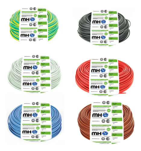 Cable Unipolar 1x1,5mm Normalizado Iram Color Rollo X100m Mh