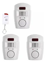 Comprar Kit 3 Alarma Inalámbrica C\u002F Control Sensor Movimiento Sirena