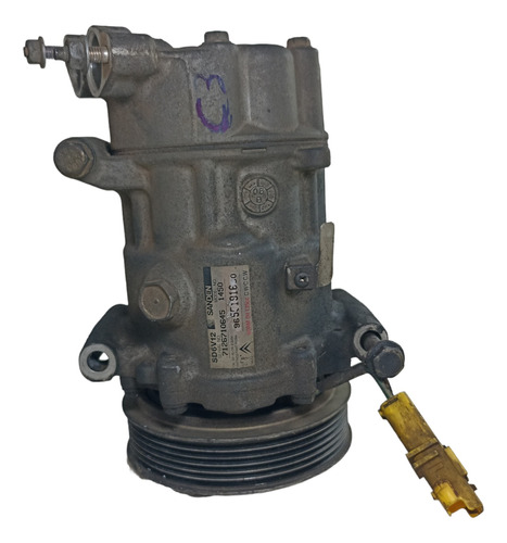 Compressor Ar Condicionado Citroen C3 1.6 16v 2008 Á 2012