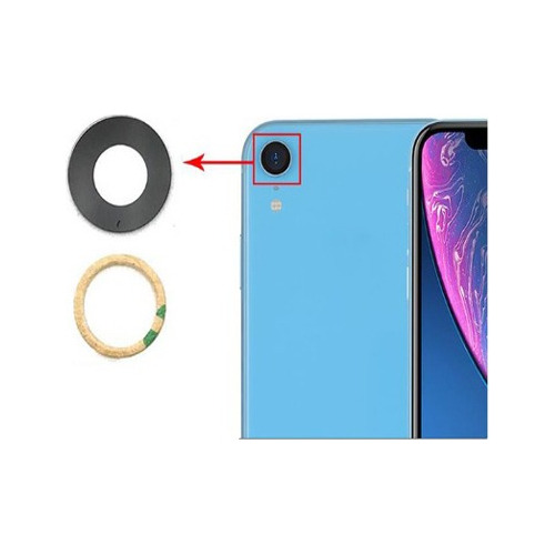 Repuesto Lente Cristal Cámara Trasera iPhone XR + Adhesivo