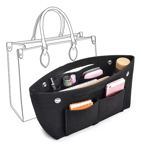 HyFanStr Organizador Bolsos de Mujer Bolso de Organizador de Fieltro, Bolso  de Mano Organizador Organizador Interior Bolso Bag Organizer