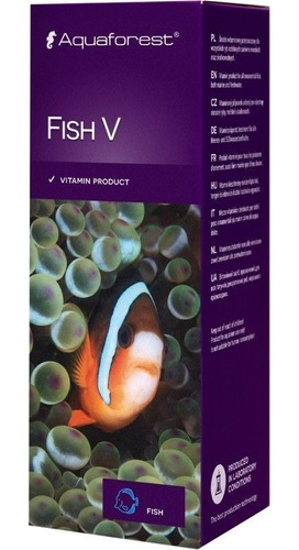 Fish V 10ml Aquaforest Vitamina Peixes Ornamentais Aquário