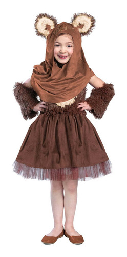 Disfraz Talla Medium Para Niñas Traje De Wicket Star Wars