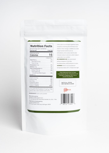 Polvo Camu Camu Natural Alto En Vitamina C Antioxidantes
