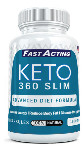Keto 360 Slim Bajar De Peso Pastillas Adelgazantes Quemador