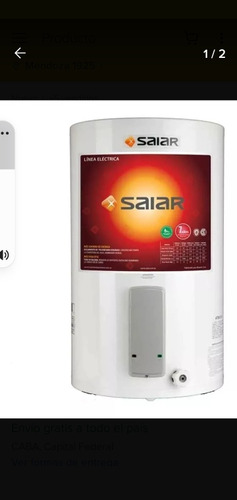 Termotanque Eléctrico Saiar Tecc085 Colgar 85 L 2000w