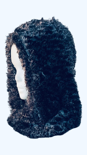 Cuello Capucha Pelo De Mono Siberiano Siberiano Único