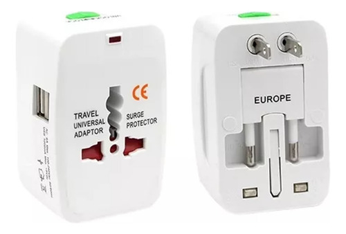 Adaptador Universal Para Viaje + Europa Usa Londres Arg