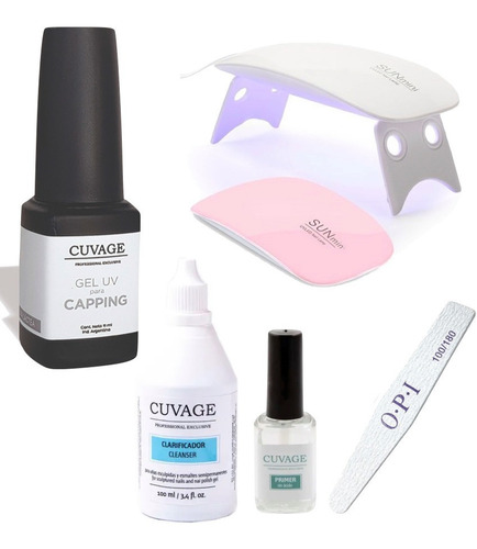 Kit Kapping Nivelador Uñas Gel Uv / Led + Cabina - Cuvage