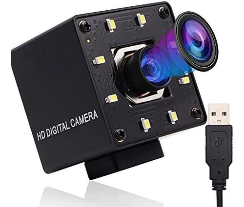 Cámara Web Ieights Hd 4k Con Audio Autoenfoque 2160p -negro