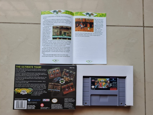 Battletoads Double Dragon Rpro Caja Y Manual Rpro Snes (Usado)