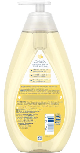 Johnson's Champú Para Bebés Y Recién Nacidos 800ml