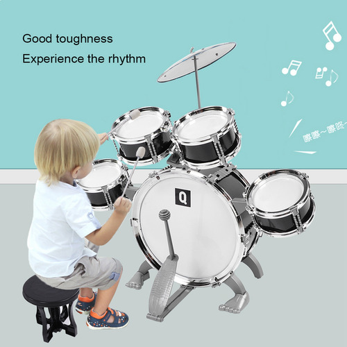 Set De Juguete De Batería Para Niños, Instrumento Musical Ed