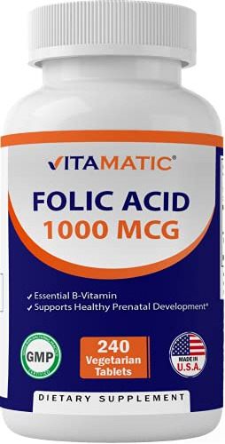 Vitamatic Folic Acid 1000 Mcg (1 Mg) - Vegetarian 2ytfc