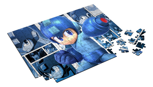 Quebra Cabeça Personalizado Mega Man 60 Peças