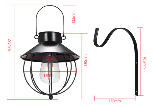 Lámpara Colgante Vintage Con Energía Solar: Lámpara Ip65