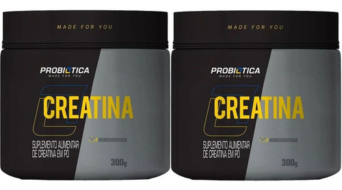 Combo 2x Creatina Monohidratada Pura - 300g - Probiótica