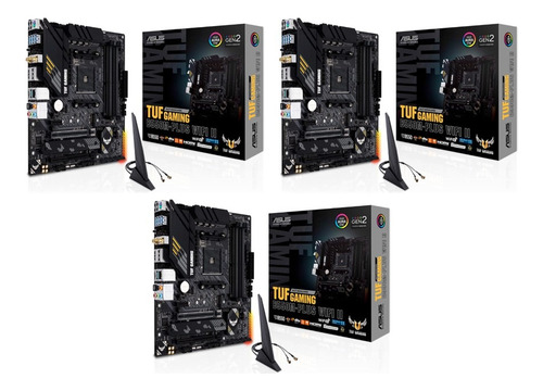 3 Motherboard Asus (tuf Gaming B550m-plus) Socket Am4,4*ddr3