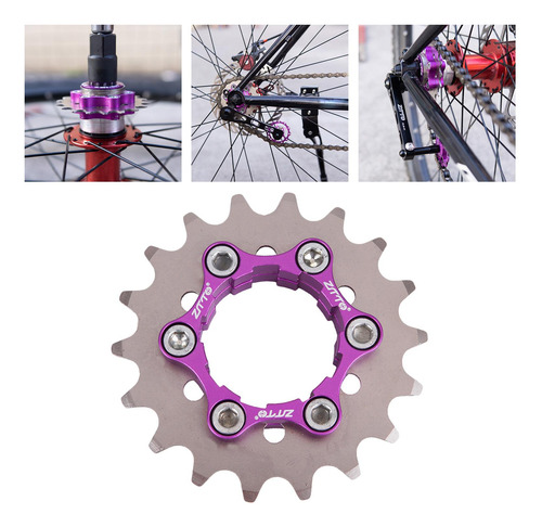 Adaptador De Cassette De Una Velocidad De Acero Cog 1 18t