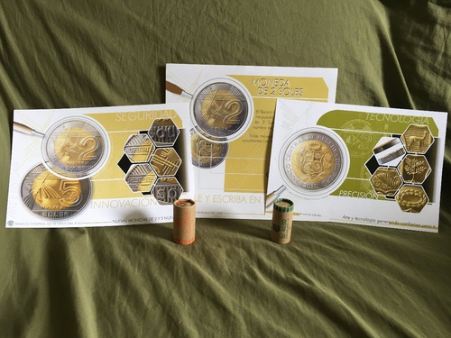 Primeras Monedas 2 Y 5 Soles Lineas Nazca Coleccion Completa