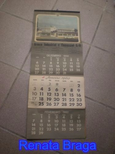 Calendário Ano 1960 Armco Industrial E Comercial S/a